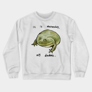 Wednesday Frog Art Crewneck Sweatshirt